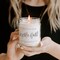 Hello Fall Candle | Cinnamon, Apples, and Clove Autumn Scented Soy Candles for Home | 9oz Clear Jar, 40 Hour Burn Time, Made in the USA